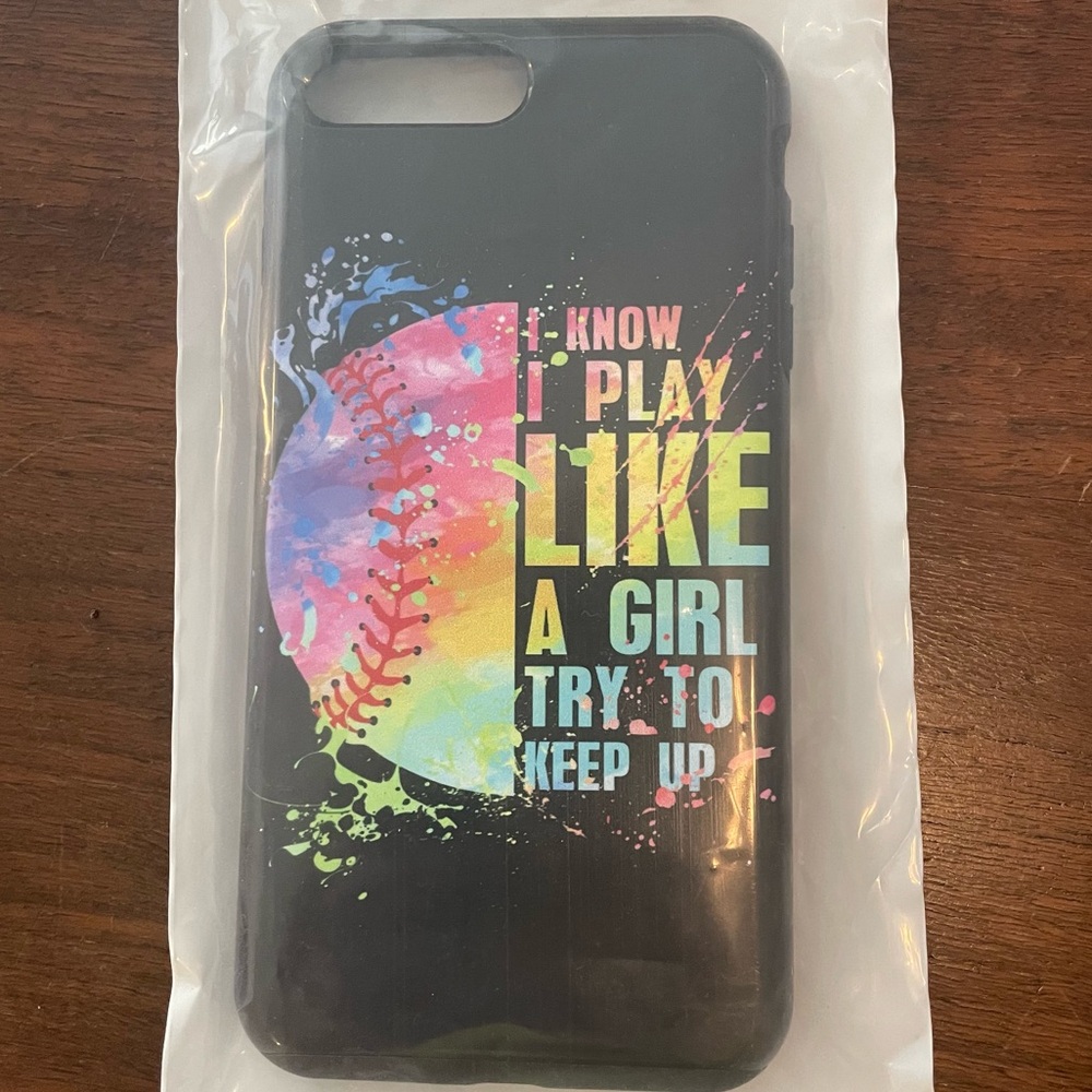 NWT iPhone case for 7/8 plus -softball
